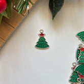 Christmas Tree with Star Enamel Craft Charm